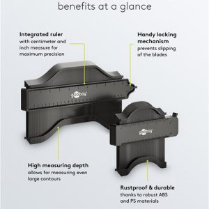 GOOBAY σετ παντογράφοι 61668, κλίμακα σε inch/cm, 130/250mm, 2τμχ 4 2τμχ