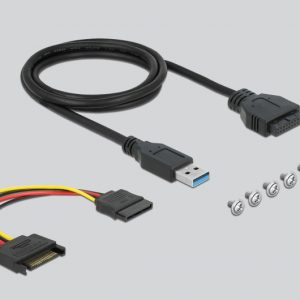 DELOCK front panel 64058, 3.5" σε USB-C, 2x USB & SD/Micro SD 3 2x USB & SD/Micro SD