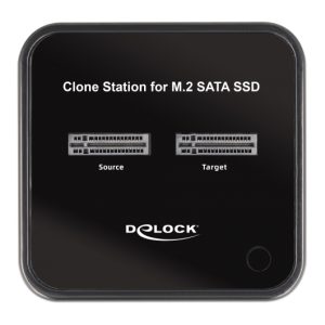 DELOCK docking station 64178, clone function, 2x M.2 SATA, 6Gbps, μαύρο 3 2x M.2 SATA