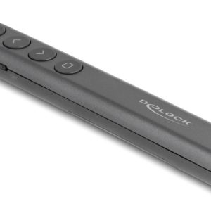 DELOCK τηλεχειριστήριο παρουσιάσεων 64250 με laser & πλήκτρα, 30m, γκρι 4 64250 3
