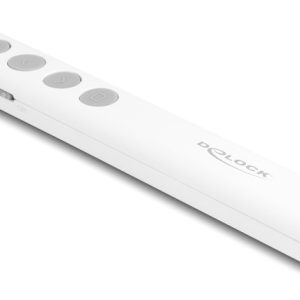 DELOCK τηλεχειριστήριο παρουσιάσεων 64251 με laser & πλήκτρα, 30m, λευκό 4 64251 3
