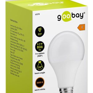 GOOBAY LED λάμπα bulb 65378, E27, 8.5W, 3000K, 806lm 3 8.5W