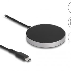DELOCK ασύρματος φορτιστής 66467, 15W, μαγνητικός, μαύρος 3 μαγνητικός