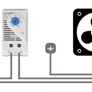 DELOCK θερμοστάτης με ανοιχτή επαφή 66823, για ράγα DIN 35mm 2 για ράγα DIN 35mm
