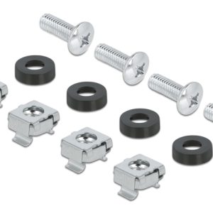 DELOCK cable management 67033, 19"/1U rack, 4x γάντζοι & βούρτσα, μαύρο 3 4x γάντζοι & βούρτσα