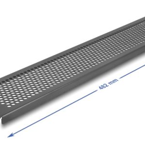 DELOCK κάλυμμα panel 67036 για 19"/2U rack, με αεραγωγούς, μαύρο 3 μαύρο