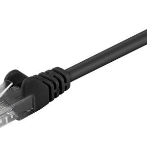 GΟOBAY καλώδιο δικτύου 68649, CAT 5e U/UTP, CCA, PVC, 3m, μαύρο