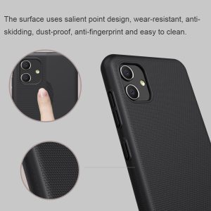 NILLKIN θήκη Super Frosted Shield για Samsung A04, μαύρη 2 μαύρη