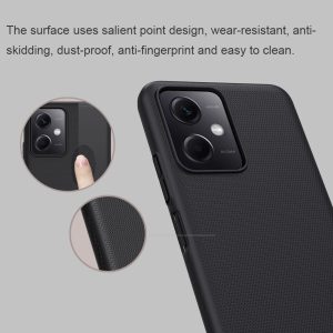 NILLKIN θήκη Super Frosted Shield για Xiaomi Note 12 Pro+ 5G, μαύρο 2 μαύρο