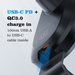 LDNIO ασύρματος φορτιστής & βάση αυτοκινήτου MW21-1, 15W, μαύρος 4 6933138600177 3