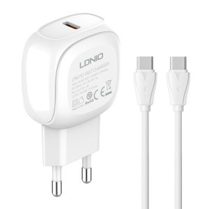 LDNIO φορτιστής τοίχου A1206C με καλώδιο USB-C