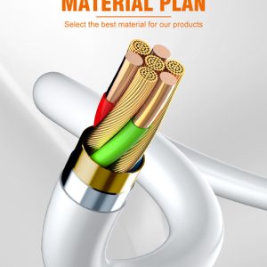 LDNIO καλώδιο USB-C σε USB-C LC601C, 100W PD, 1m, γκρι 4 γκρι