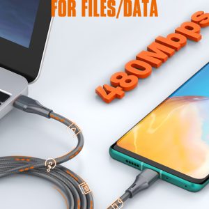 LDNIO καλώδιο USB-C σε USB-C LC631C, 65W PD, 1m, γκρι 3 1m