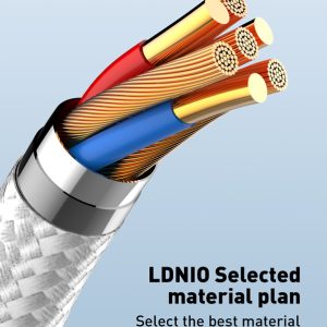 LDNIO καλώδιο USB-C σε USB-C LC861C, 65W PD, 1m, γκρι 4 γκρι