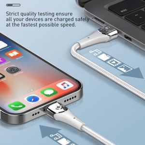 LDNIO καλώδιο Lightning σε USB-C LC861I, 30W PD, 1m, γκρι 3 1m