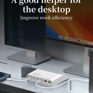 LDNIO σταθμός φόρτισης Q605, 3x USB-C & 3x USB, 120W, PD/QC, λευκός 3 120W