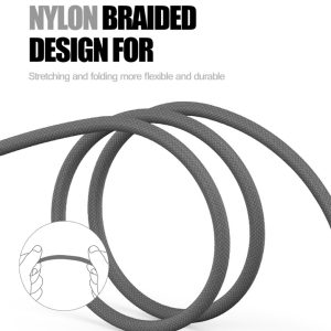 LDNIO καλώδιο USB σε USB-C/Lightning/Micro USB LC93, 3.4A, 1.2m, γκρι 3 1.2m