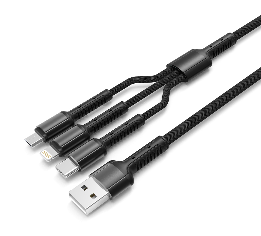 LDNIO καλώδιο USB σε USB-C/Lightning/Micro USB LC93 LDNIO καλώδιο USB σε USB-C/Lightning/Micro USB LC93
