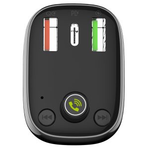 LDNIO FM Transmitter & φορτιστής C704Q, 2x USB/1x USB-C, 36W, Bluetooth, μαύρο 3 36W