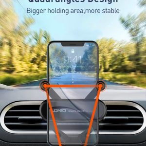 LDNIO βάση smartphone αυτοκινήτου MG03 για αεραγωγούς, μαύρη 2 μαύρη