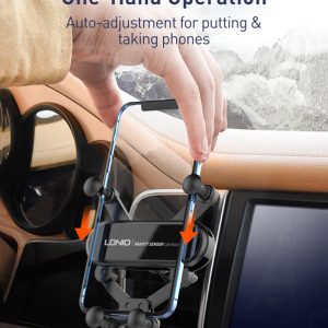 LDNIO βάση smartphone αυτοκινήτου MG03 για αεραγωγούς, μαύρη 4 6933138691144 3