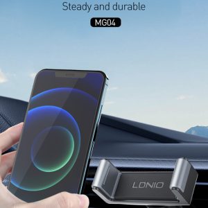 LDNIO βάση smartphone αυτοκινήτου MG04 για αεραγωγούς, μαύρη 2 μαύρη