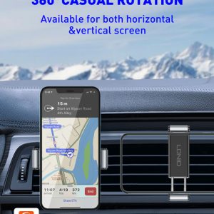 LDNIO βάση smartphone αυτοκινήτου MG04 για αεραγωγούς, μαύρη 3 6933138691168 2