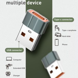 LDNIO αντάπτορας USB σε USB-C LC150, αρσενικό σε θηλυκό, γκρι 3 γκρι