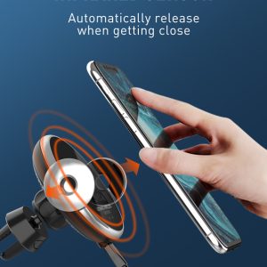 LDNIO ασύρματος φορτιστής & βάση αυτοκινήτου MA02, 15W, μαύρο 3 μαύρο