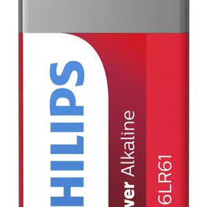 PHILIPS Power αλκαλικές μπαταρίες 6LR61P1B/10, 6LR61 9V, 1τμχ 2 6LR61P1B 10 1