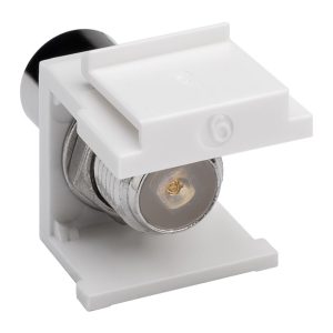 GOOBAY Keystone module SAT/Antenna 79955, λευκό 2 λευκό