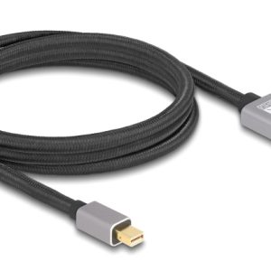 DELOCK καλώδιο mini DisplayPort σε DisplayPort 81092, 8K/60Hz, 32.4 Gbps, 2m, μαύρο 2 8K/60Hz