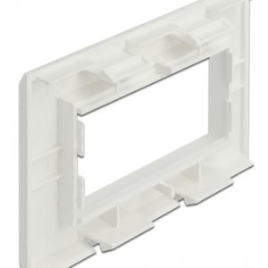 DELOCK module βάση πρίζας Easy 45 81316, 130 x 80 mm, λευκό 3 λευκό