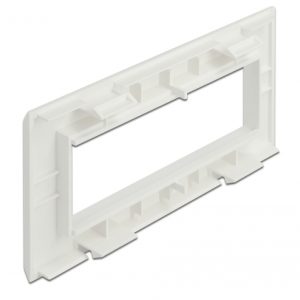 DELOCK module βάση πρίζας Easy 45 81317, 175x80mm, λευκό 3 λευκό