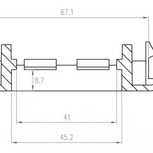 DELOCK module βάση πρίζας Easy 45 81317, 175x80mm, λευκό 4 81317 2