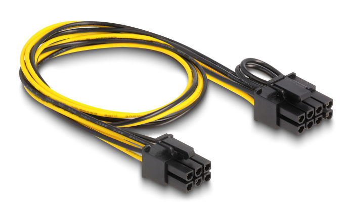 DELOCK καλώδιο PCI Express 6pin σε PCI Express 6+2 pin 83004 DELOCK καλώδιο PCI Express 6pin σε PCI Express 6+2 pin 83004