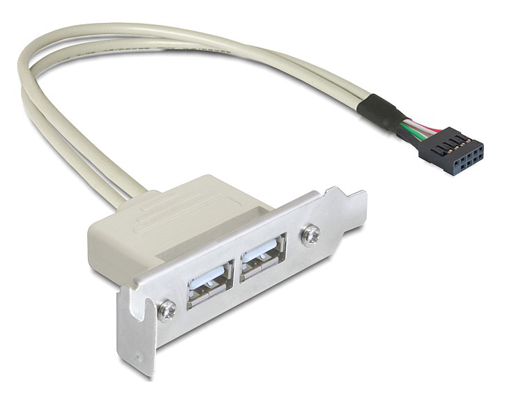 DELOCK κάρτα επέκτασης USB 9 pin σε 2x USB 2.0 83119 DELOCK κάρτα επέκτασης USB 9 pin σε 2x USB 2.0 83119