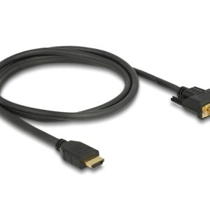 DELOCK καλώδιο HDMI σε DVI 85653, 2K/60Hz, 7.92 Gbps, 1.5m, μαύρο 2 2K/60Hz