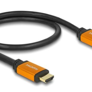 DELOCK καλώδιο HDMI 85726, 8K/60Hz, 48 Gbps, eARC, HDR, 0.50m, μαύρο 4 eARC