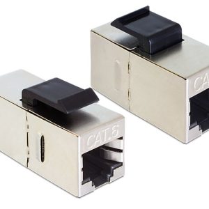 DELOCK Keystone module RJ45 86210, Cat 6 STP, ασημί