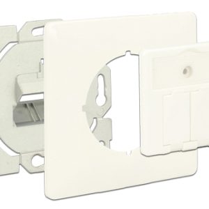 DELOCK Wall Outlet για Keystone 86219, 2 Port 2 2 Port