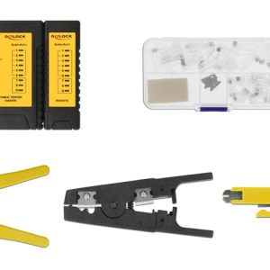 DELOCK σετ εργαλείων δικτύου 86696, για καλώδια RJ45 & RJ11 2 για καλώδια RJ45 & RJ11