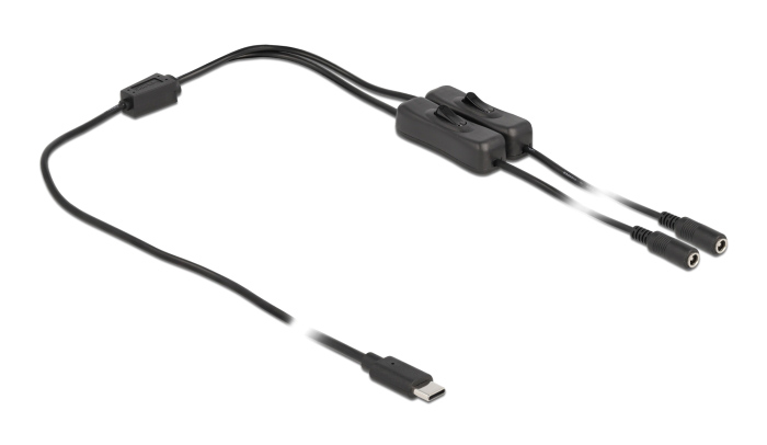 DELOCK καλώδιο USB Type-C σε 2x DC 5.5 x 2.1mm 86800 DELOCK καλώδιο USB Type-C σε 2x DC 5.5 x 2.1mm 86800