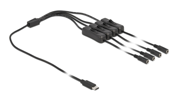DELOCK καλώδιο USB Type-C σε 4x DC 5.5 x 2.1mm 86802 DELOCK καλώδιο USB Type-C σε 4x DC 5.5 x 2.1mm 86802