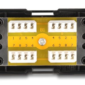 DELOCK κυτίο σύνδεσης καλωδίων δικτύου 88132, Cat 6 LSA, 250MHz 2 Cat 6 LSA