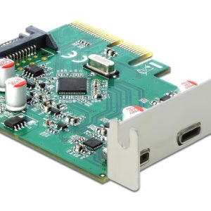 DELOCK κάρτα επέκτασης PCI Express x4 σε 2x USB-C 90397, 10 Gbps 4 90397 3
