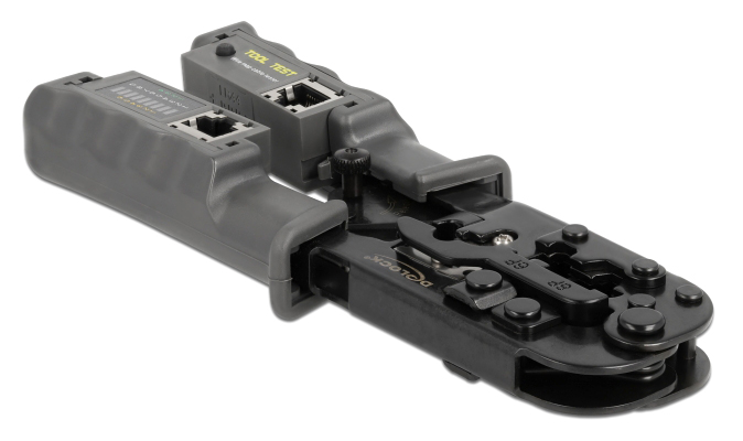 DELOCK εργαλείο πτύχωσης με απογυμνωτή & tester 90510 DELOCK εργαλείο πτύχωσης με απογυμνωτή & tester 90510