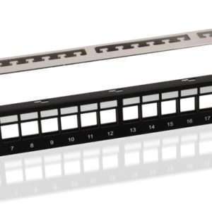 GOOBAY Keystone patch panel 95336 με 24 modules, 19"/1U, 24 ports, μαύρo 3 24 ports