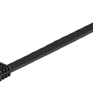 GOOBAY καλώδιο δικτύου 95381, CAT6 U/UTP, flat, copper, 10m, μαύρο 3 flat