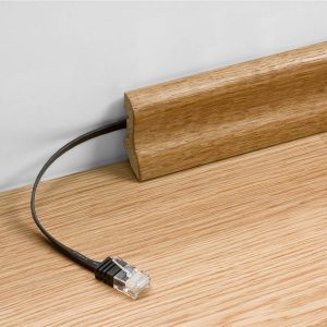 GOOBAY καλώδιο δικτύου 95381, CAT6 U/UTP, flat, copper, 10m, μαύρο 4 copper